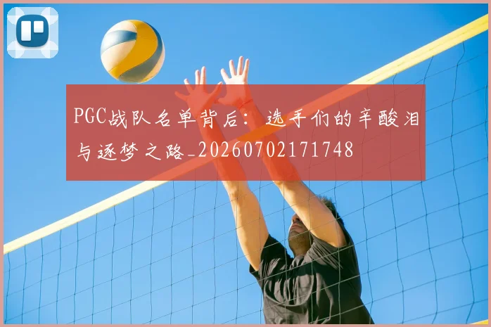 PGC战队名单背后：选手们的辛酸泪与逐梦之路_20260702171748